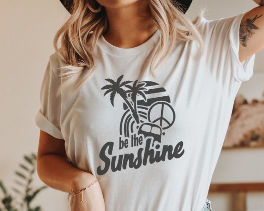【IFYOUWANT】SUNSHINE WAVE T-shirt Stockton CA Sun Shines Shirt, California Artful Sunshine