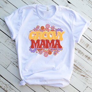 Hippie Mama T-Shirt, Retro Style Tee, Good Vibes, Stay Groovy Shirt, Hippie Gift, Womens T-shirt, Graphic T, Adventure Shirt, Mom Shirt