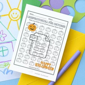 Worksheet, Worksheet, Reading Log, Halloween, Kids, School