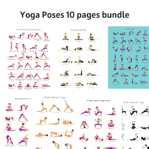 Morning Yoga Routine Printable,morning Yoga Poses, 30 Yoga Poses Poster ...
