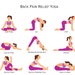 Back Pain Relief Yoga Poses Printable, Back Pain Exercises Pdf, Lower Back Pain Relief Yoga Flow ...