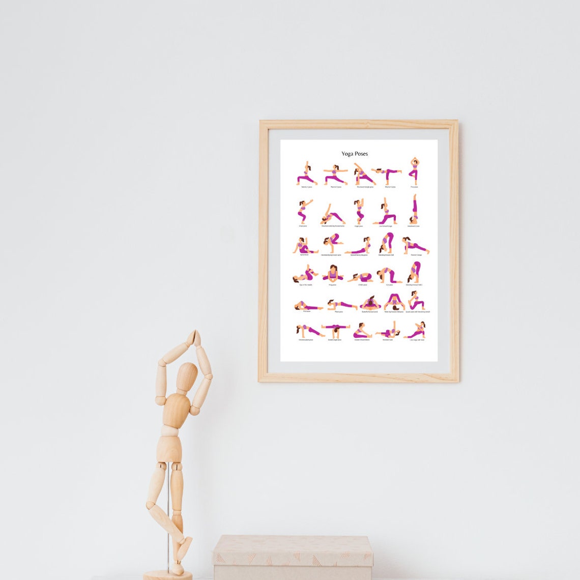 30 Yoga Poses Printable Poster Digital Download Yoga Poses Poster Yoga 30 Yoga Poses Printable Poster Digital Download Yoga Poses Poster Yoga