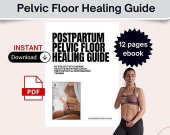 Pelvic Floor Healing Guide for Postpartum Moms | Core Rehab,Pelvis Pain Relief, Digital PDF
