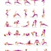 30 Yoga Poses Printable Poster,digital Download Yoga Poses Poster,yoga ...