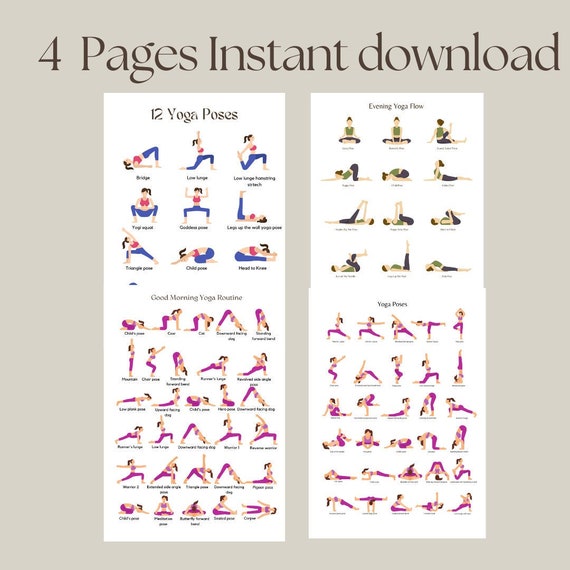 Printable Yoga Cards and Posters: Yoga Poses with Simple Sequences – Social  Emotional Workshop