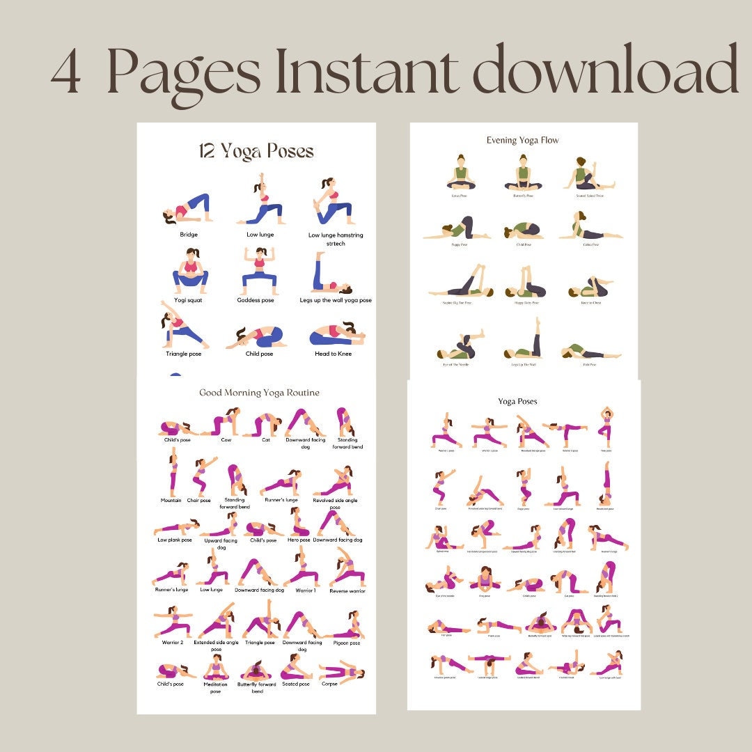 Every Day Poses Yoga Printable – Yoga Rove