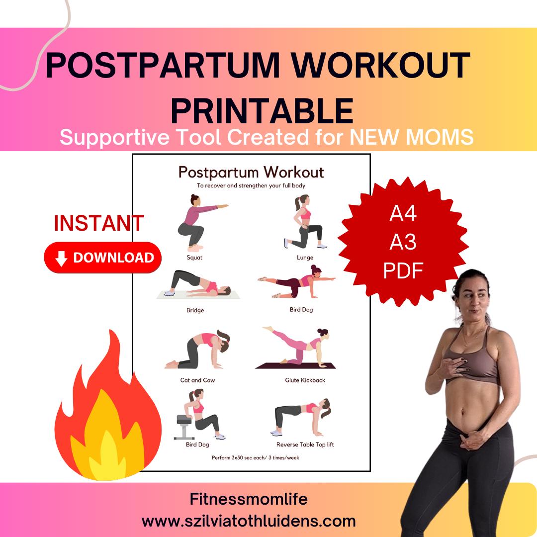30 Day Postpartum Workout Diastasis Recti Workout UK - Main Image