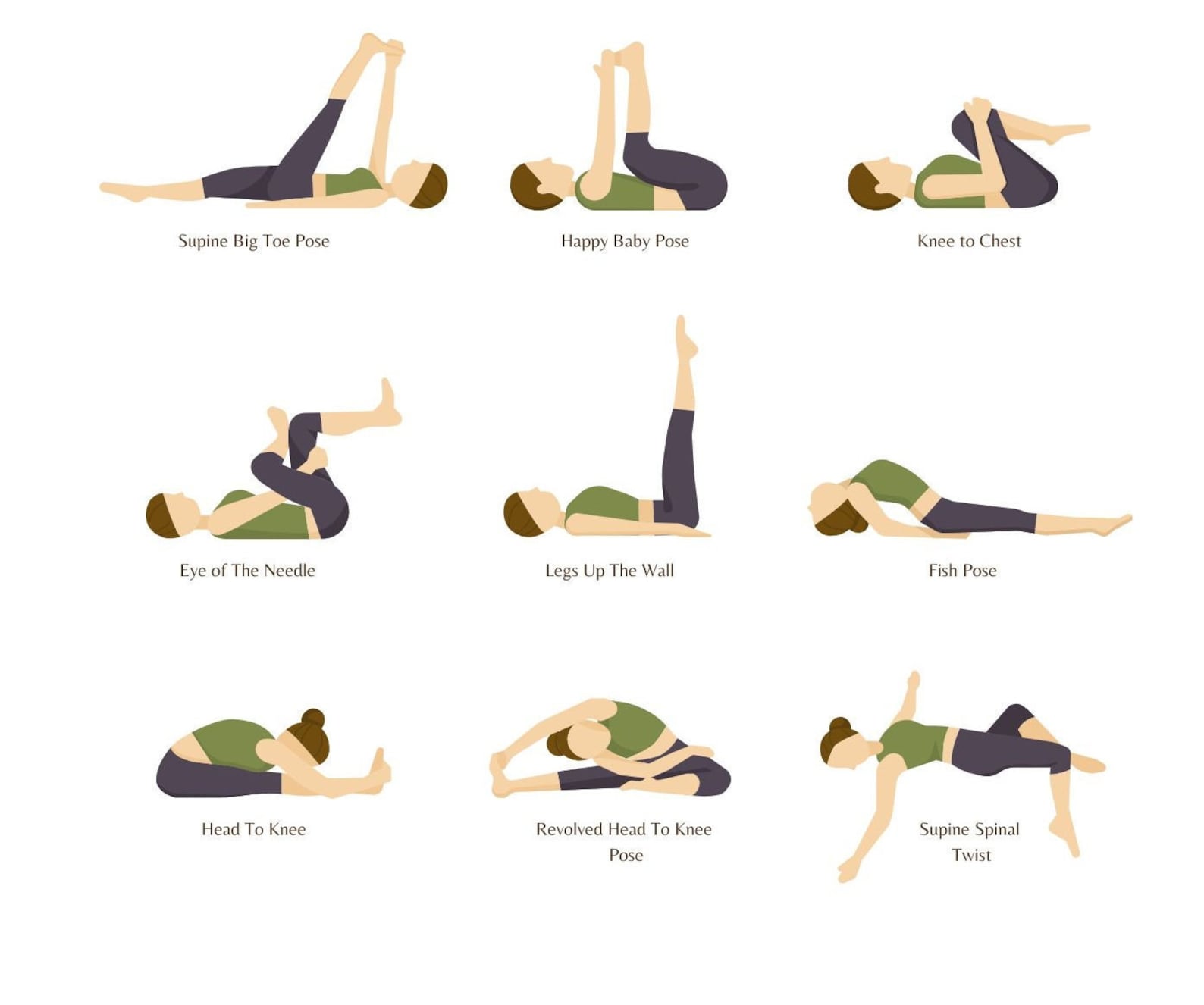 Evening Yoga Flow Printable, 15 Yoga Poses Poster, Yoga Poses Art,yoga ...