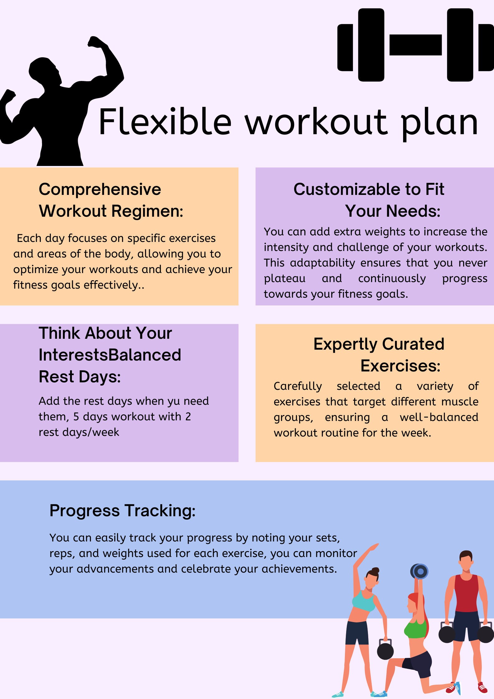 Week Gym Workout Plan Printable, Digital Pdf 1 Week Workout Plan,5 Days