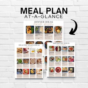 High Protein Meal Plan Printable, Easy Recipes, Weightloss & Muscle Gain (Digital Download)