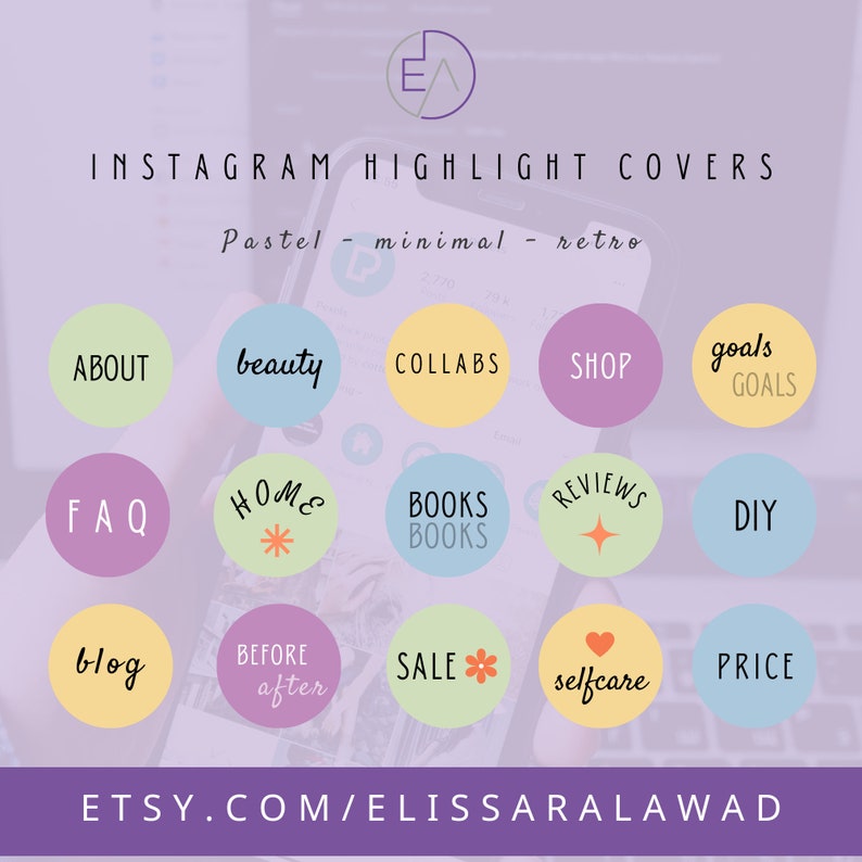 Instagram Highlight Covers for Your Instagram Page Etsy