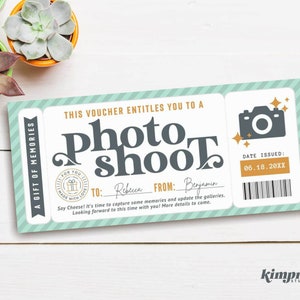Fotoshooting Vorlage, Überraschungs-Fotoshooting, Fotografie Geschenkgutschein, Gutschein für Familien-Foto-Shooting, Sofortdownload, selbst bearbeitet