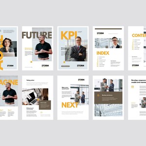 Brochure commerciale, catalogue d’identités, proposition commerciale, pages de profil d’entreprise, 20 pages pour Canva, Indesign et Word image 7