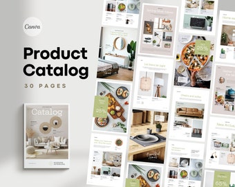 Product Catalog Template for Canva | Digital Catalogue | Lookbook | Business and Shops | Goods and designs | Print or ebook magazine