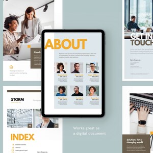 Brochure commerciale, catalogue d’identités, proposition commerciale, pages de profil d’entreprise, 20 pages pour Canva, Indesign et Word image 4
