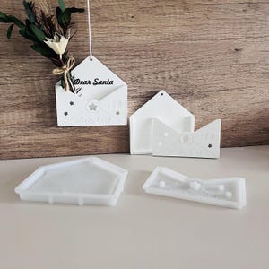 Silikonform Umschlag, Weihnachtswunschliste Umschlag Form, Weihnachtspost, Briefumschlag Silikonform,