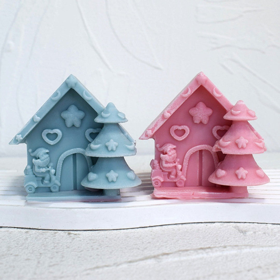 Christmas House Silicone Mold3d House Mold for Scented Candle Etsy