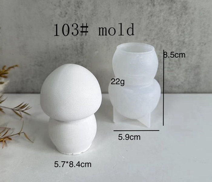 Moule Silicone Maison Champignon 3D - Pour Résine époxy, Plâtre - Décoration Miniature DIY - Plusieurs Tailles
