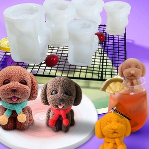 Dog Shaped Ice Cube Silicone  Silicone Dog Ice Cube Tray