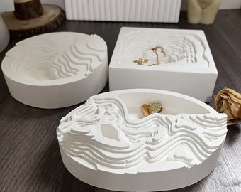 Silikonform för smyckesbricka: Europeisk resin-/gipstillverkning