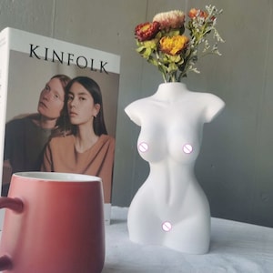 Moule en silicone pour vase de corps de grande femme bricolage - Moules en résine pour décoration de chambre modèle féminin