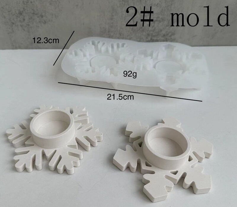 Stampo in silicone per portacandele a piramide: artigianato per illuminazione ambientale nordica - Italia