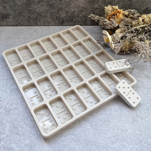 Domino Silicone Mold: Resin, Chocolate, Family Game