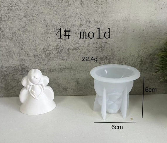 2 Stück Silikonform Weihnachten - Weihnachtsmann & Wichtel Backformen