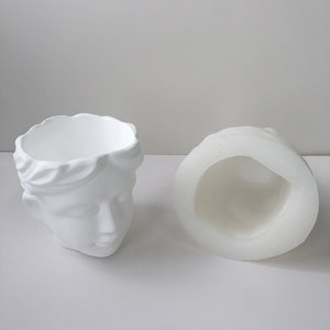 Godin Beton Planter Schimmel, Siliconen Cement Standbeeld Succulent pot schimmel, plant Pot Schimmel, DIY 3D Hoofd Vaas schimmel