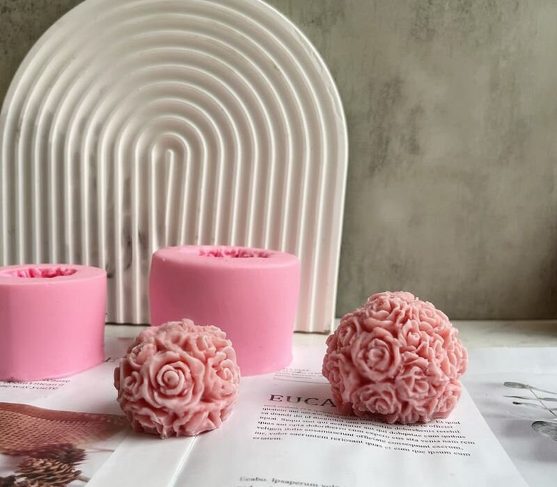 silicon Rose Shape Ball Candle Mold - 6cm x 6cm, Pack Size: 1 at Rs 850 in  Delhi