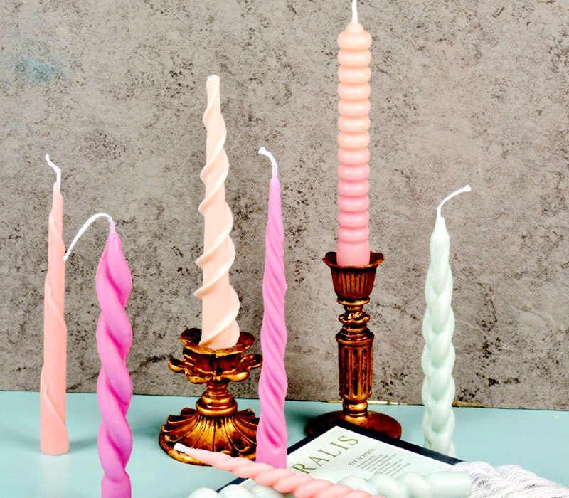 Twisted Candle Molds,spiral Rod Candle Mold Candlestick Twisted Candle Molds,spiral Rod Candle Mold Candlestick