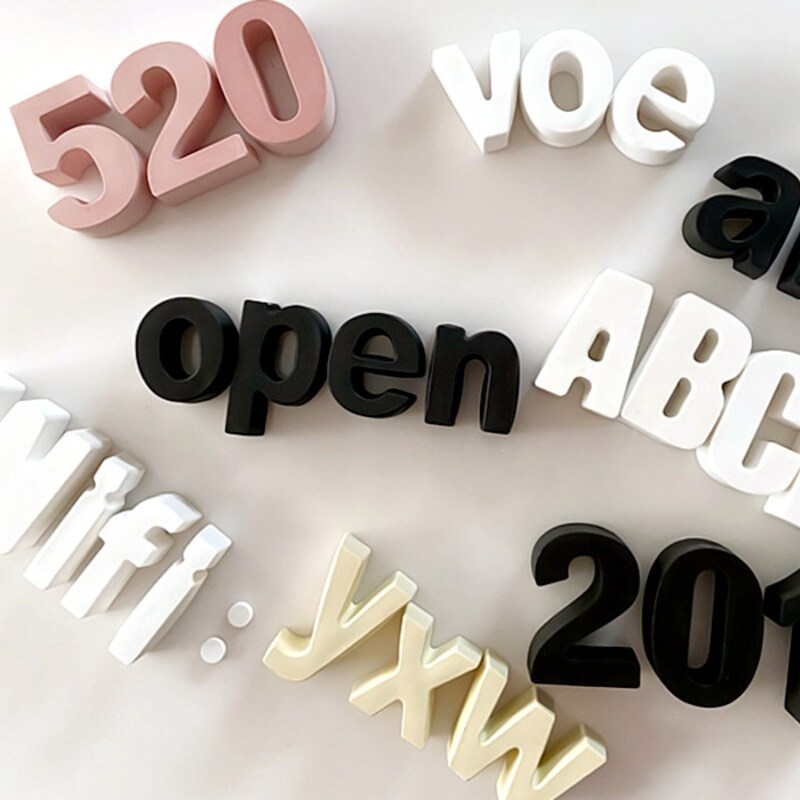 Silikonformen Buchstaben & Zahlen - 2-teiliges Set Für Kuchen & Schokolade