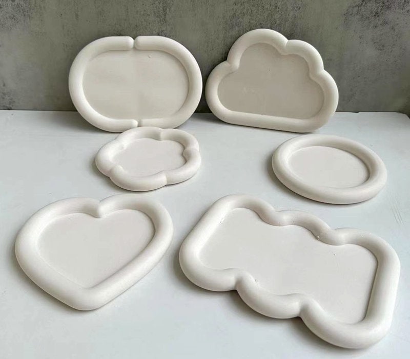 Silicone Tray Mold: Epoxy Resin, Plaster Craft, Nordic Decor