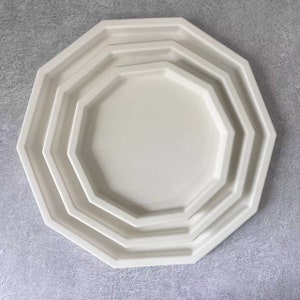 Polygonal Tray Molds, Jesmonite Terrazzo Concrete Cement Plaster Mold Resin Jewelry Trinket Plate Dish Silicone Mould,dish resin molds,Tray