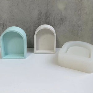 Arch Concrete Mold, Concrete Mold Decor, Arch Silicone Mold for Casting, Resin Molds-Arch jewelry box storage jar mold