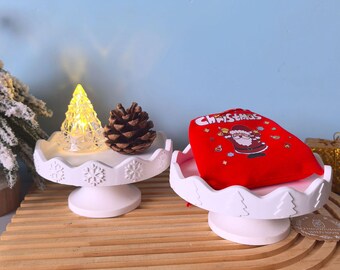 Eayoly Moule Noël, Moule en résine époxy Moule en Silicone pour Bougie