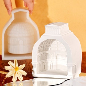 Roman Palace Silicone Mold ,DIY Solid Plaster Aromatherapy Creative Home Decoration Silicone molds ,Handmade scented decor