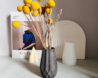 Dry Flower Insert Vase Minimal Vase silicone mold Home Decor, DIY Resin jesmonite Plaster Vase Moulds concrete cement  Pen holder
