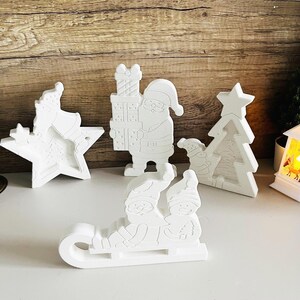 2 Moules En Silicone Bonhomme De Neige 3D – Pour Bougies, Résine, Chocolat DIY Noël