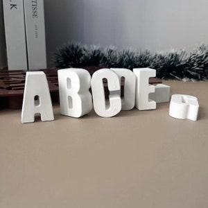 Fondant Letter Mold 3D Silicone Number Alphabet Molds for Cake