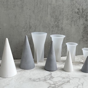 Concrete Ring Cone: Minimalist Jewelry Holder, Modern Cement Ring Display
