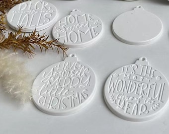 Formy silikonowe na ozdoby świąteczne: odlew z żywicy DIY, zawieszka