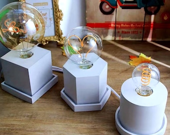 Silicone Lamp Holder Mold: DIY Resin Desk Light Molds