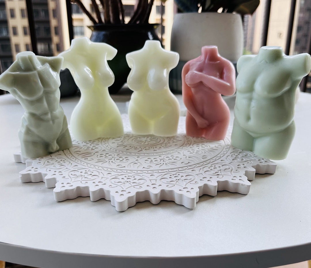 Human Body Candle Mold Female Body Candle Mold Shy Female Male Candle