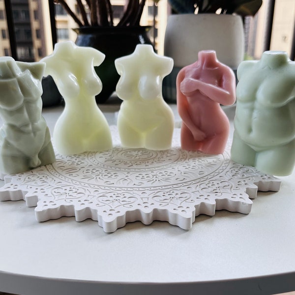 Human Body Candle Mold Female Body Candle Mold  Shy Female male candle mold  Aromatherapy Plaster Mold
