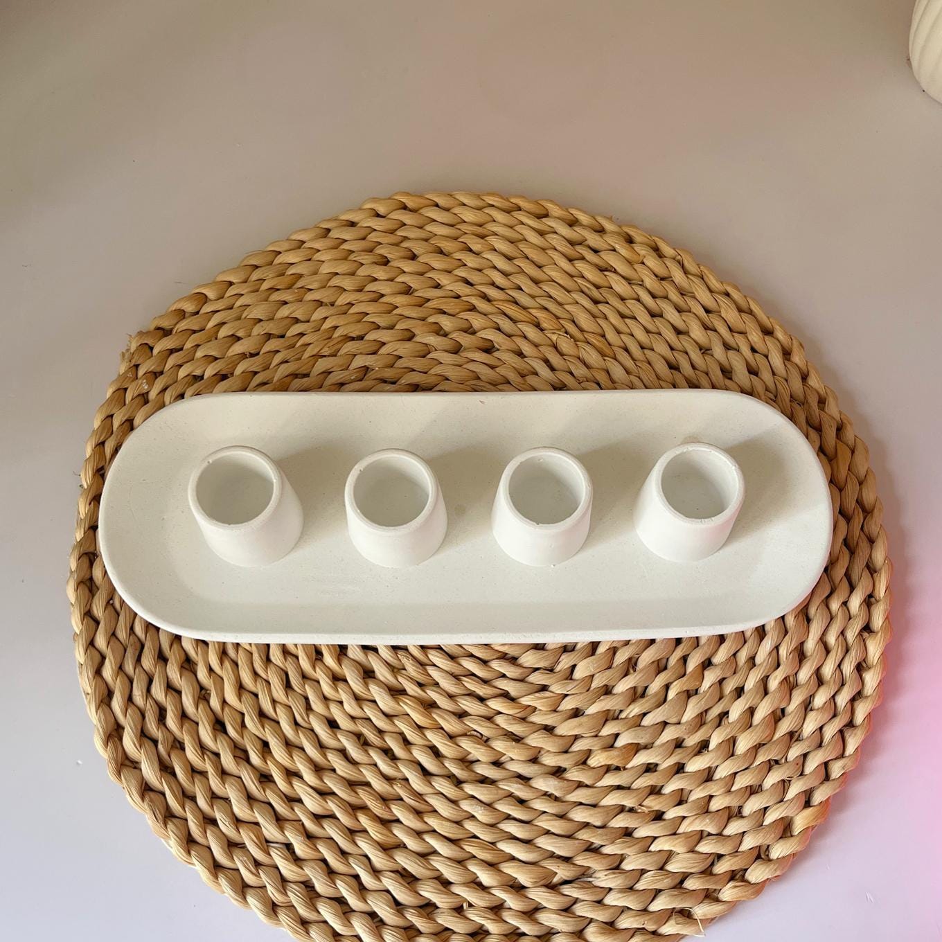 Moule Silicone Ovale Pour Bougeoir Résine Ou Plâtre - Forme Galet - DIY Décoration Maison - Idée Cadeau Créatif