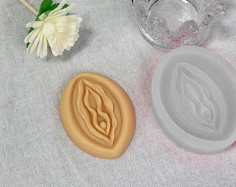 Vrouwelijke genitale siliconenvorm Aromatherapie Gipsvorm zeepvorm Chocoladevorm