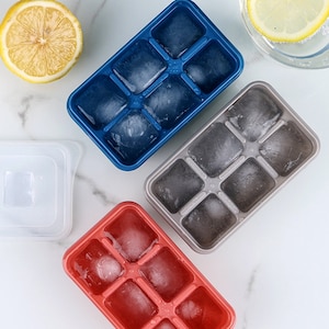 ICE Cube Trays Combo,ICE ball Silicone mold,Sphere Ice Ball Maker with Lid,Reusable and can be removed easily