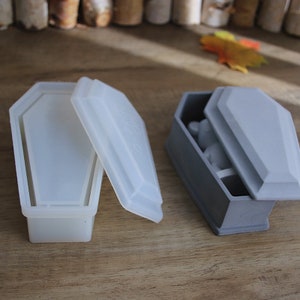 Coffin Silicone Mold: Halloween Decor Storage Box DIY