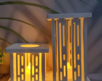 Creative lantern Silicone Mold , candle stick holder Molds , candle vessel mold Handmade Casting Molds